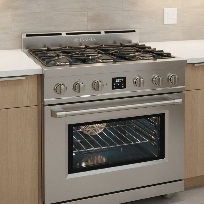 Gas Range Installation detail