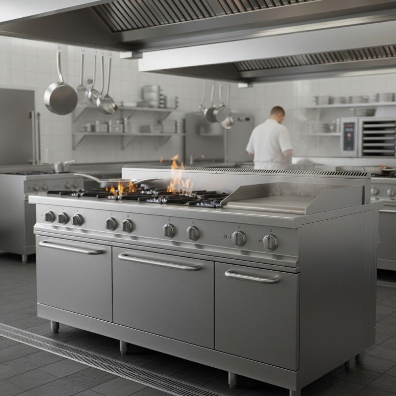 Gas Range Installation detail
