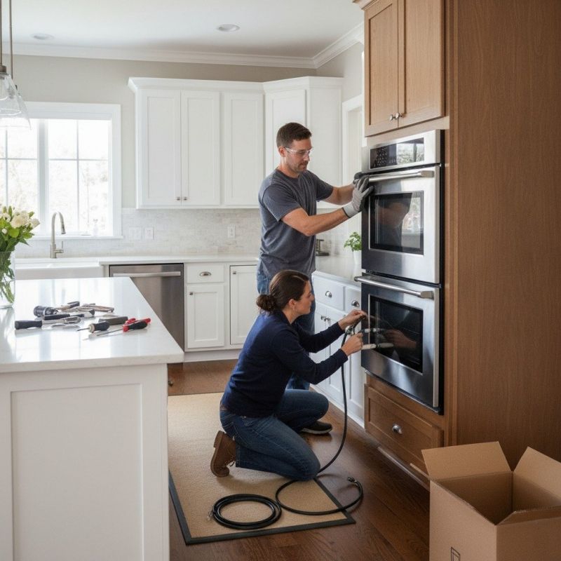 Kitchen Stove Installation detail